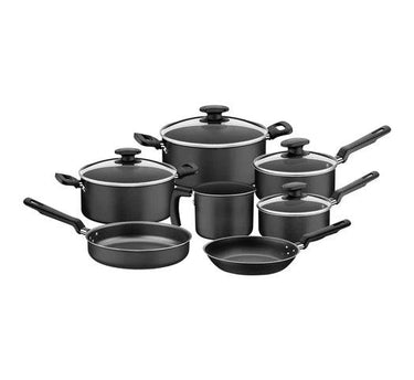 Batería de Cocina TRAMONTINA Loreto de 7 Piezas con Revestimiento Starflon T1 - Negro - #𝑼𝑺𝒉𝒐𝒑